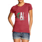 Women's Italy Rugby Ball Flag T-Shirt