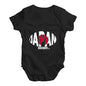 Funny Baby Clothes Japan Rugby Ball Flag Baby Unisex Baby Grow Bodysuit 3-6 Months Black