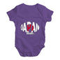 Baby Girl Clothes Japan Rugby Ball Flag Baby Unisex Baby Grow Bodysuit 12-18 Months Plum