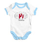 Cute Infant Bodysuit Japan Rugby Ball Flag Baby Unisex Baby Grow Bodysuit 0-3 Months White Blue Trim