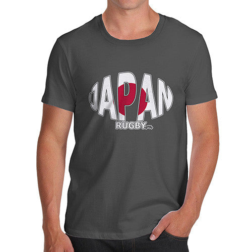 Men's Japan Rugby Ball Flag T-Shirt