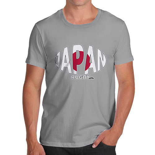 Men's Japan Rugby Ball Flag T-Shirt