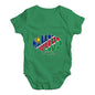 Baby Grow Baby Romper Namibia Rugby Ball Flag Baby Unisex Baby Grow Bodysuit 12-18 Months Green