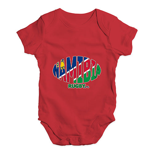 Baby Boy Clothes Namibia Rugby Ball Flag Baby Unisex Baby Grow Bodysuit Newborn Red