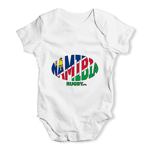 Cute Infant Bodysuit Namibia Rugby Ball Flag Baby Unisex Baby Grow Bodysuit 3-6 Months White