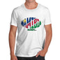 Men's Namibia Rugby Ball Flag T-Shirt