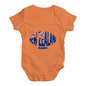 Baby Boy Clothes New Zealand Rugby Ball Flag Baby Unisex Baby Grow Bodysuit Newborn Orange