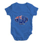 Funny Baby Onesies New Zealand Rugby Ball Flag Baby Unisex Baby Grow Bodysuit 0-3 Months Royal Blue