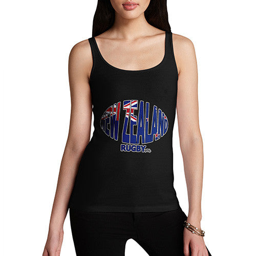 Women's New Zealand Rugby Ball Flag Tank Top