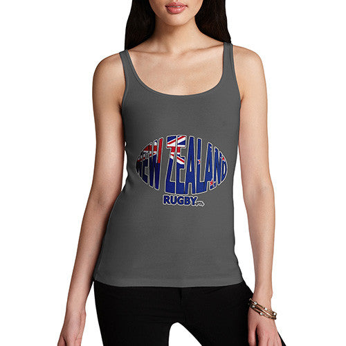 Women's New Zealand Rugby Ball Flag Tank Top