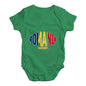 Funny Infant Baby Bodysuit Romania Rugby Ball Flag Baby Unisex Baby Grow Bodysuit 0-3 Months Green