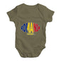 Baby Onesies Romania Rugby Ball Flag Baby Unisex Baby Grow Bodysuit 18-24 Months Khaki