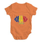 Baby Girl Clothes Romania Rugby Ball Flag Baby Unisex Baby Grow Bodysuit 3-6 Months Orange