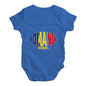 Funny Baby Onesies Romania Rugby Ball Flag Baby Unisex Baby Grow Bodysuit 0-3 Months Royal Blue