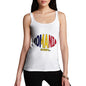 Women's Romania Rugby Ball Flag Tank Top