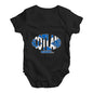 Funny Infant Baby Bodysuit Onesies Scotland Rugby Ball Flag Baby Unisex Baby Grow Bodysuit 0-3 Months Black