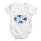 Funny Baby Clothes Scotland Rugby Ball Flag Baby Unisex Baby Grow Bodysuit 18-24 Months White