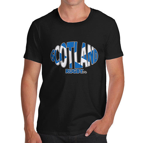 Men's Scotland Rugby Ball Flag T-Shirt