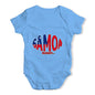 Funny Infant Baby Bodysuit Onesies Samoa Rugby Ball Flag Baby Unisex Baby Grow Bodysuit 6-12 Months Blue