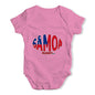 Baby Onesies Samoa Rugby Ball Flag Baby Unisex Baby Grow Bodysuit 6-12 Months Pink