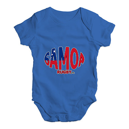 Baby Onesies Samoa Rugby Ball Flag Baby Unisex Baby Grow Bodysuit 18-24 Months Royal Blue