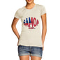 Women's Samoa Rugby Ball Flag  T-Shirt