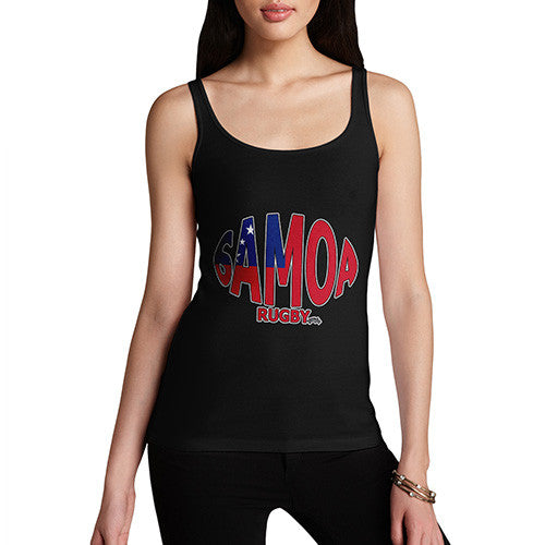 Women's Samoa Rugby Ball Flag  Tank Top