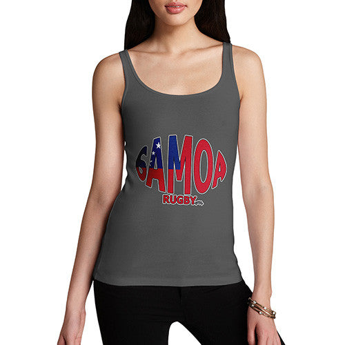 Women's Samoa Rugby Ball Flag  Tank Top