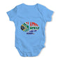 Funny Infant Baby Bodysuit South Africa Rugby Ball Flag Baby Unisex Baby Grow Bodysuit 12-18 Months Blue