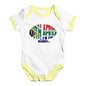 Funny Infant Baby Bodysuit Onesies South Africa Rugby Ball Flag Baby Unisex Baby Grow Bodysuit Newborn White Yellow Trim