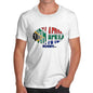 Men's South Africa Rugby Ball Flag T-Shirt