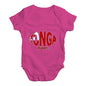 Baby Onesies Tonga Rugby Ball Flag Baby Unisex Baby Grow Bodysuit Newborn Cerise PInk