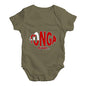 Baby Girl Clothes Tonga Rugby Ball Flag Baby Unisex Baby Grow Bodysuit 0-3 Months Khaki