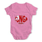 Babygrow Baby Romper Tonga Rugby Ball Flag Baby Unisex Baby Grow Bodysuit 3-6 Months Pink