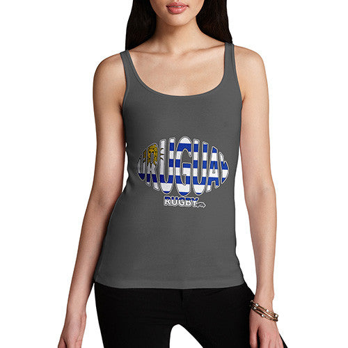 Women's Uruguay Rugby Ball Flag Tank Top