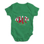 Bodysuit Baby Romper Wales Rugby Ball Flag Baby Unisex Baby Grow Bodysuit 3-6 Months Green