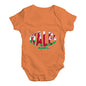 Baby Grow Baby Romper Wales Rugby Ball Flag Baby Unisex Baby Grow Bodysuit 6-12 Months Orange