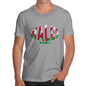 Men's Wales Rugby Ball Flag T-Shirt