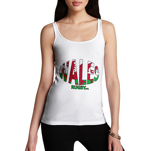 Women's Wales Rugby Ball Flag Tank Top