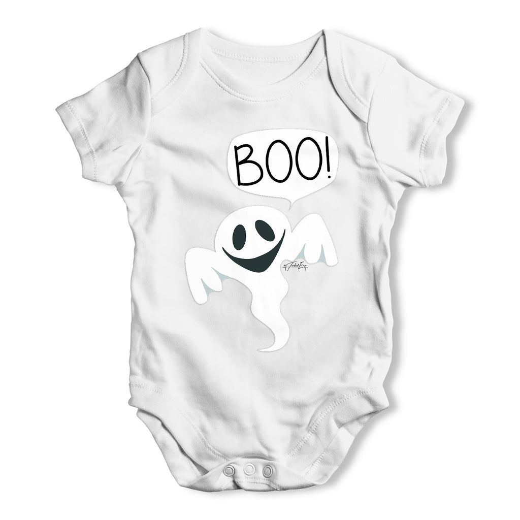 Friendly Ghost Boo Baby Grow Bodysuit
