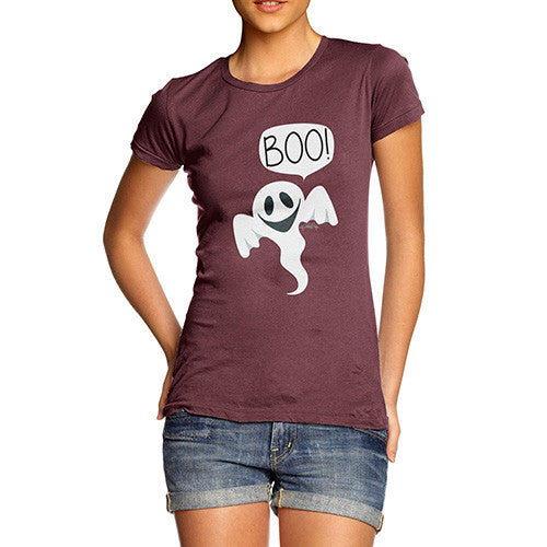 Women's Friendly Ghost Boo T-Shirt