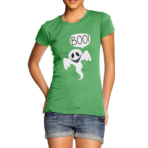 Women's Friendly Ghost Boo T-Shirt