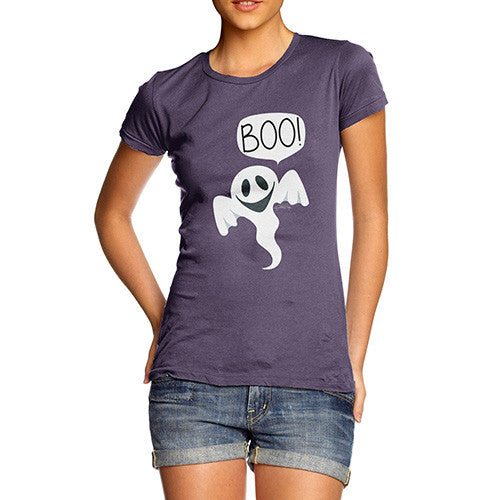 Women's Friendly Ghost Boo T-Shirt