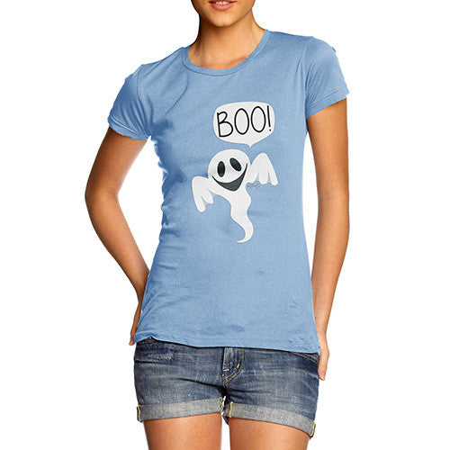 Women's Friendly Ghost Boo T-Shirt