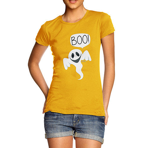 Women's Friendly Ghost Boo T-Shirt