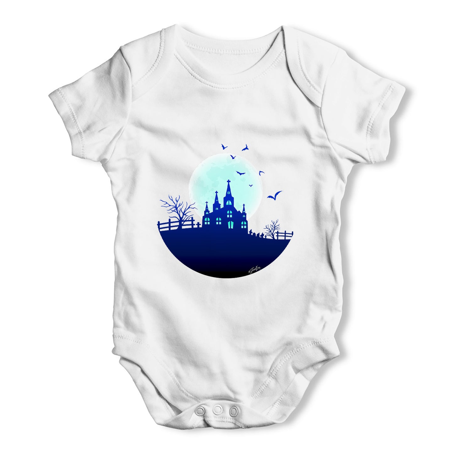 Haunted Mansion On the Hill Baby Grow Bodysuit