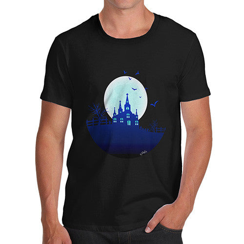 Men's Haunted Mansion On the Hill T-Shirt