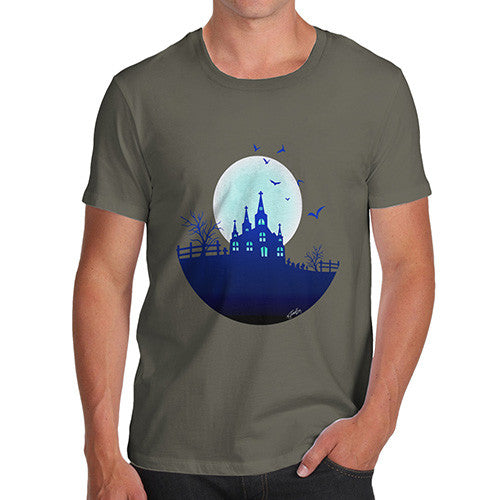 Men's Haunted Mansion On the Hill T-Shirt