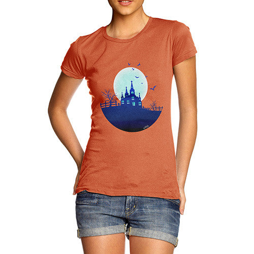 Women's Haunted Mansion On the Hill T-Shirt