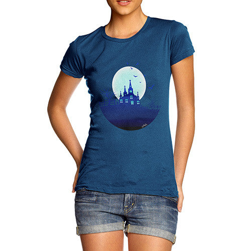 Women's Haunted Mansion On the Hill T-Shirt